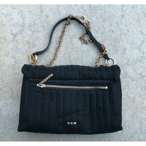HOUSE OF WANT HOW Women's Quilted Pillow Black Hand Shoulder Bag Purse​​…​​